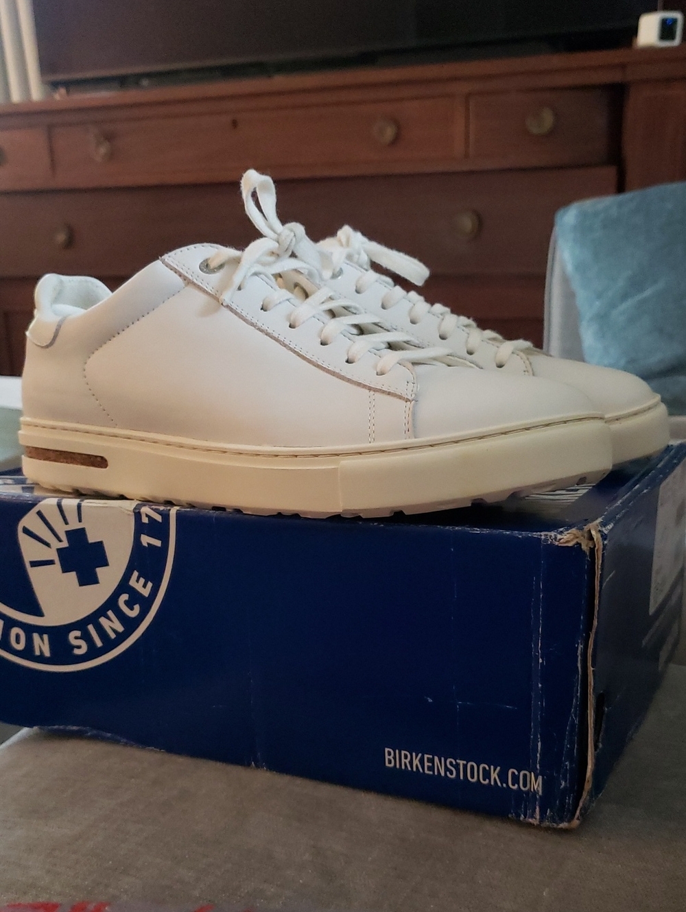 Birkenstock Bend Low Size 41 White Leather